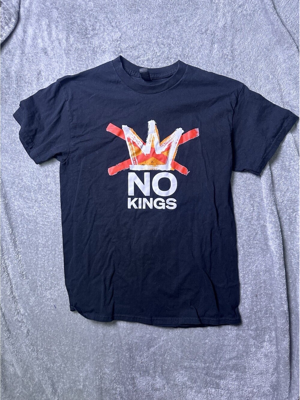 No Kings Protest T Shirt Indivisible Tulsa County Oklahoma Gildan Medium 2025
